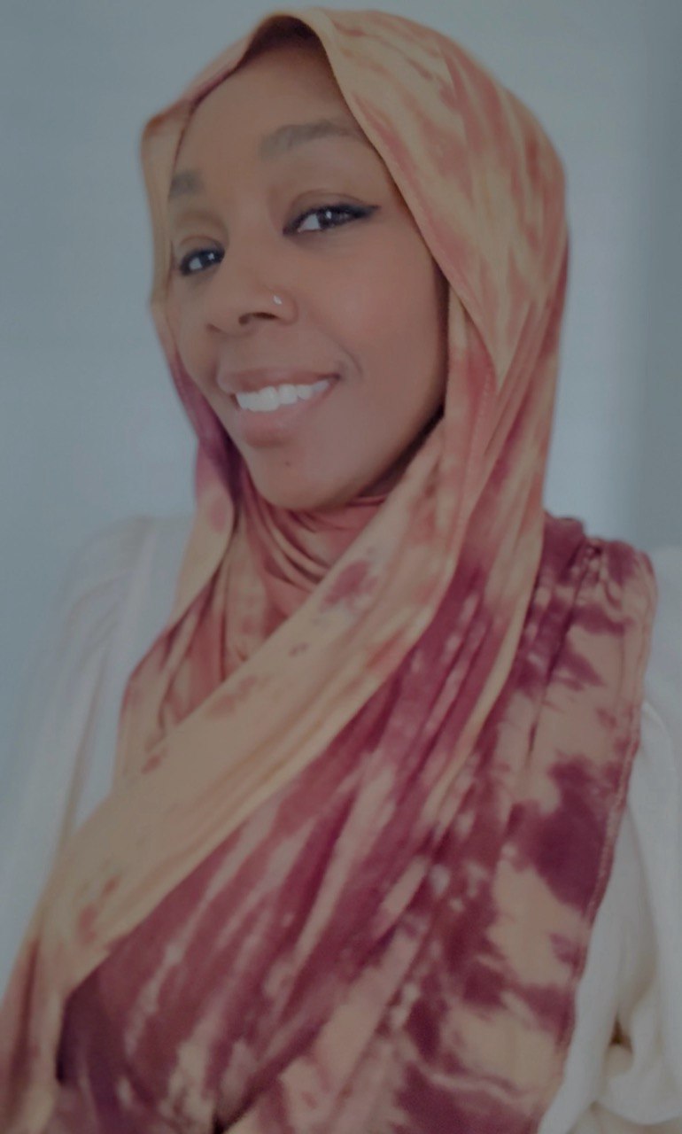 Shades of Brown & Beige Hand-Dyed Jersey Knit Scarf Hijab — 33" x 70"